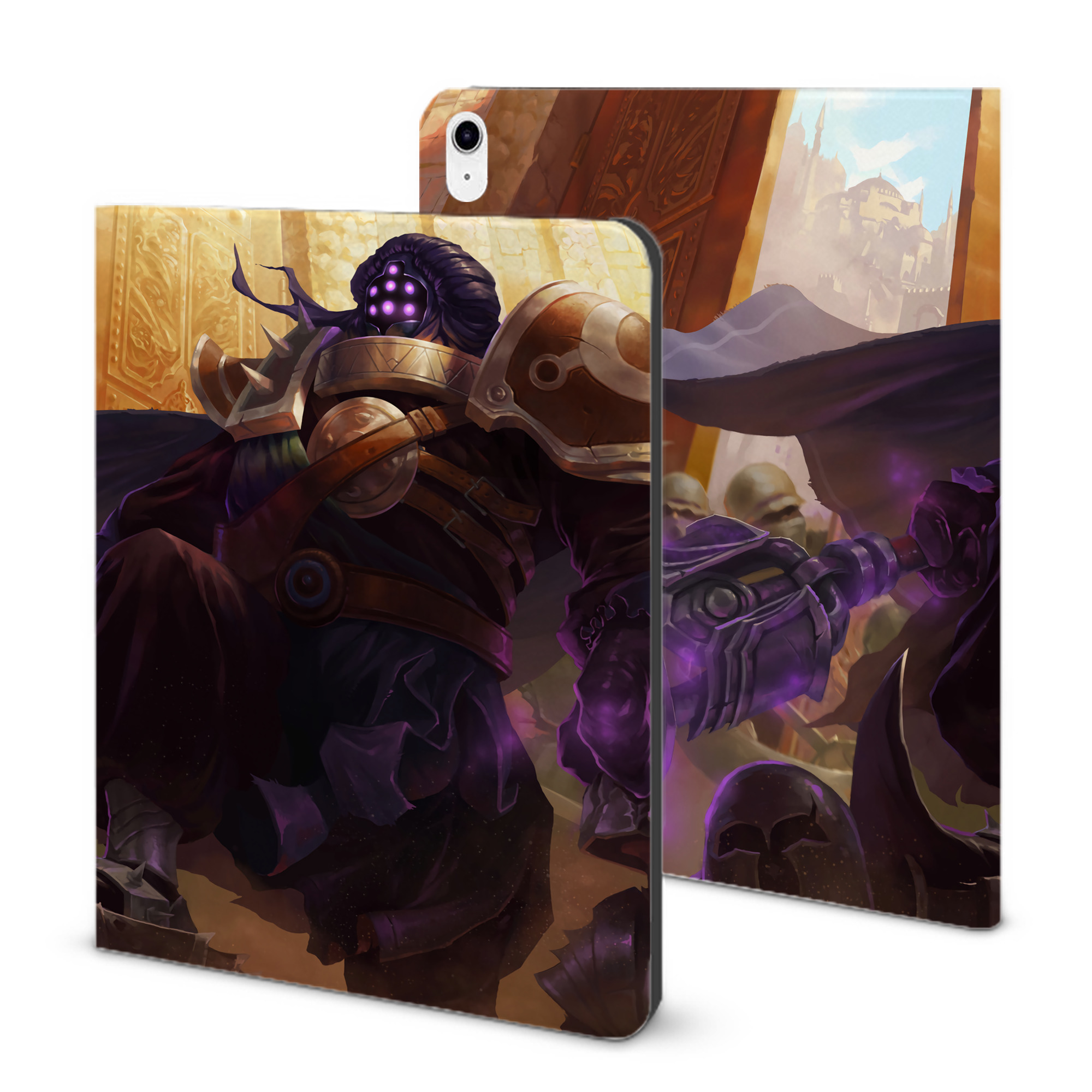 （画像用） リーグ・オブ・レジェンド League of Legends LOL IPad ケース ブック型 PUレザー TPU 耐衝撃 軽量 薄型 ペン収納なし 全面保護 IPad 各モデル対応